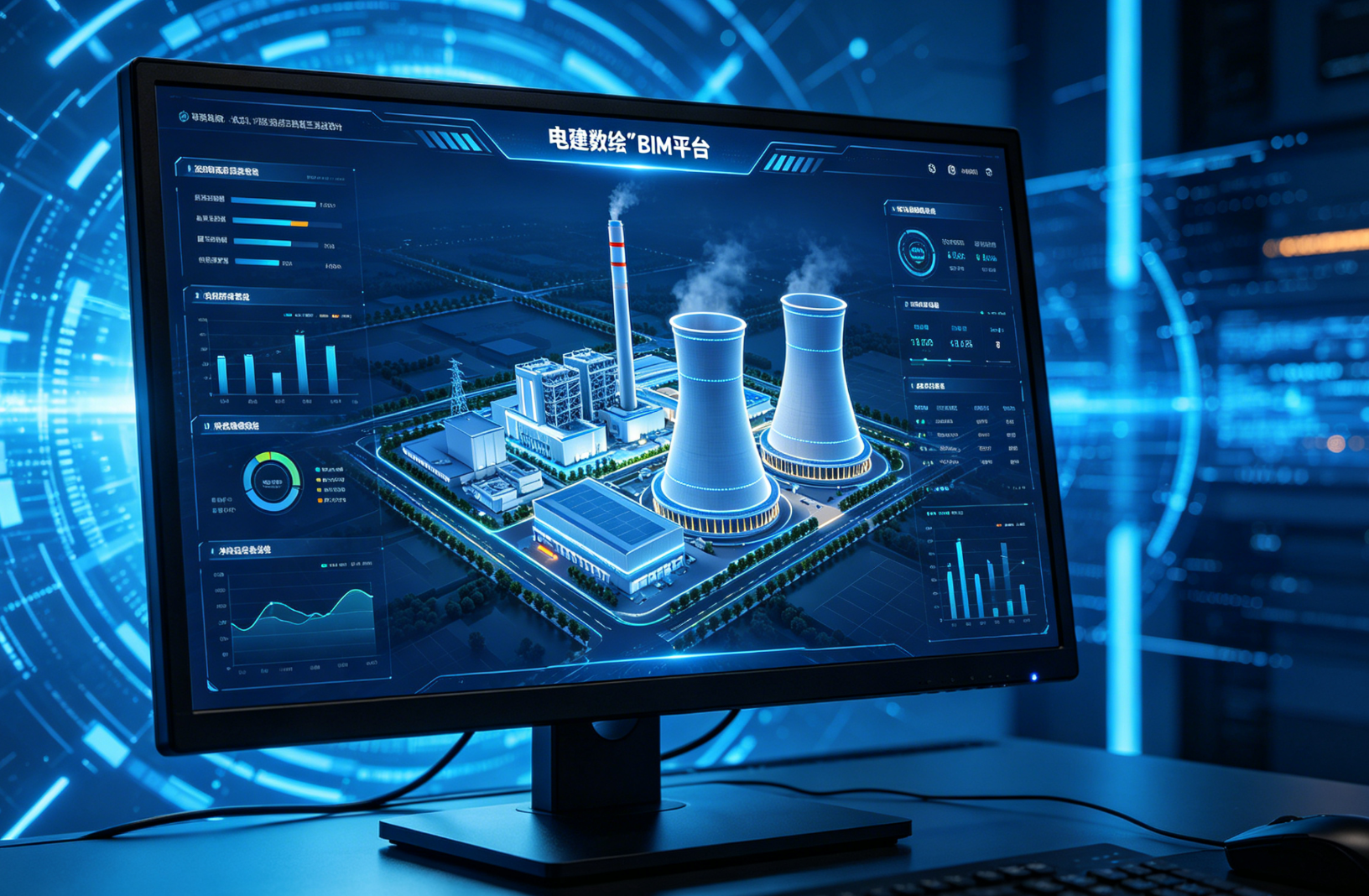 国产BIM平台赋能电站三维设计,水利水电动画创作迎来新突破